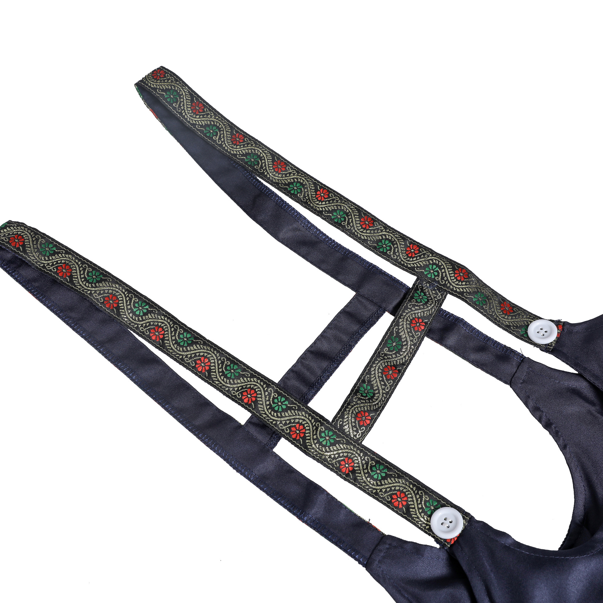 Traditional Oktoberfest Dirndl Dress Costume Womens Embroidered Trim Outfit